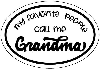 Oval meu povo favorito me chama de avó decal