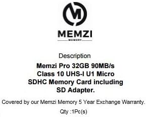MEMZI PRO 32GB CLASS 10 90MB/S MICRO SDHC CARTÃO DE MEMÓRIA COM ADAPTADOR SD E MICRO USB LEITOR PARA HTC U SERIE