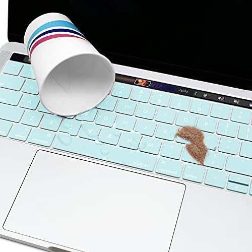 Mosis Teclado de teclado compatível com o MacBook Pro com a barra de toque 13 e 15 polegadas 2019 2018 2017 , protetor de pele