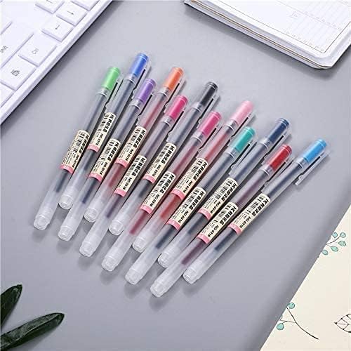 Caneta de caneta de tinta de gel premium nykkola 12 pacotes caneta de caneta de caneta fina para o fornecimento de papelaria de escritório japonês de artigos de papelaria de 0,5 mm de ponta fina