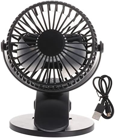 Ushobe mini clipe no ventilador de mesa USB Silence Fan Personal 360 Cabeça de rotação da cabeça e ventilador de mesa pequeno
