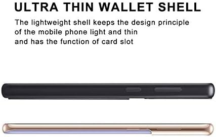 Caso Kowauri para Samsung Galaxy S23 Plus, Caixa de carteira de couro PU com porta -caça -slot de cartão de crédito Caso de protetor