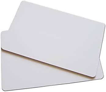 PZRT 10PCS White Jet PVC Cards Plastic Id Card Cartão de visita sem chip Impressão à prova d'água e dupla face