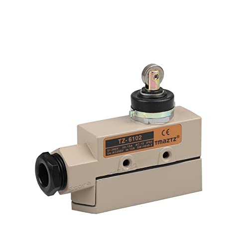 Interruptor de limite selado No NC 380V Metal Roller Head Reset Momentary Travel Switch IP65 Imper impermeável TZ-6102