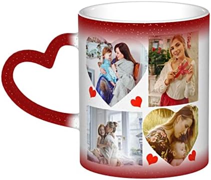 Caneca de café mágica personalizada, copos personalizados para trocar de cor, Tazas Magicas personalizadas- Love Picture