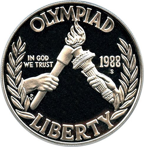 1988 S Us Mint Olpympic Proof Comemorative Silver Dollar $ 1 Gem Brilliant Proof US Mint
