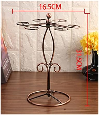 WSSBK Wine Glass Rack de bancada de vidro de vidro de vidro elegante suporte de copo de vidro de estampa de armazenamento