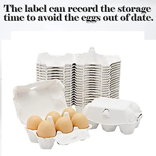 Shevan 50 peças papel de ovo de papel para ovos de galinha o ovos de celulose suporte de fibra