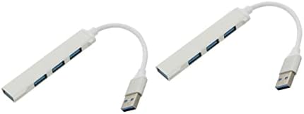 Solustre 2 PCs Extensão Extensão Ligra do Hub Slim For DonGle Dongle USB Multiport Transfer Splitter Dispositivo Adaptador