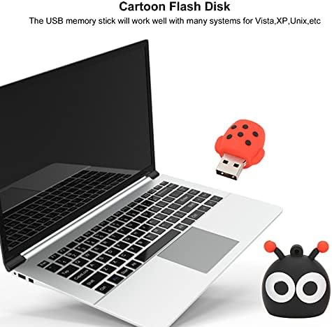 Cartoon Flash Disk desenho animado Ladybug Compatível Opcional Stock Drives Flash USB Memory Thumb Stick Pendrive U disco, para compartilhamento de transmissão de armazenamento de dados