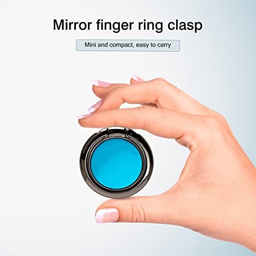 [2 pacote] Redonda de design de espelho de espelho redondo suporte do anel de celular, rotação de 360 ​​graus e 180 graus