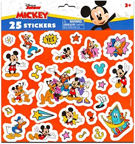 Mochila Mickey Mouse para Kids Conjunto - Mickey School Bag Pacote com Mickey Backpack de 16 ”, adesivos Mickey, marcador, mais | Mochila