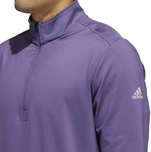 Clube clássico masculino da adidas 1/4 de jaqueta zip