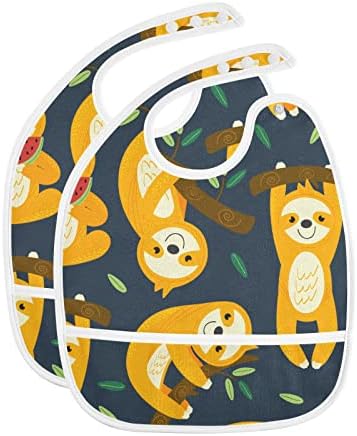 EMELIVOR FONITY SLOTHS BEBES BIBS PARA BEBÊNCIA MENINA MENINA ALIMENTOS BIBS BORBES DE CRIME