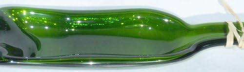 Upcycled, reciclado, recuperado, reformado derretido e caído verde Bordeax Wine Bottle Bott