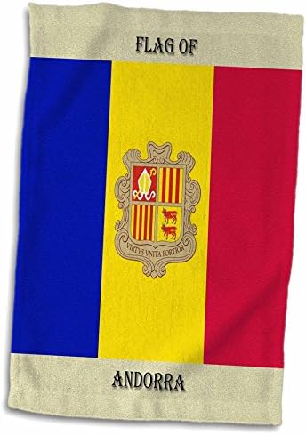 3drose Sandy Mertens Flags of the World - Bandeira de Andorra - Toalhas