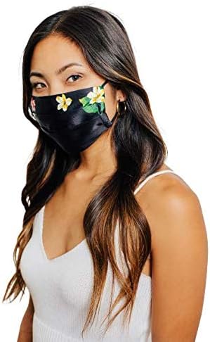 Medi+Sons Supply Designer de seda lavável máscara de face a máscara de cobertura de presentes com máscara combinando,