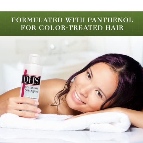 DHS Color Shampoo e enxágüe de cores DHS - Seguro para cabelos tratados com cores, livre de fragrâncias e tinta livre, proteção de