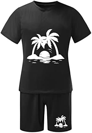 Terno de aquecimento masculino de duowei com mole de capuz de verão, traje praia de manga curta camisa de terno curto calças 3 peças