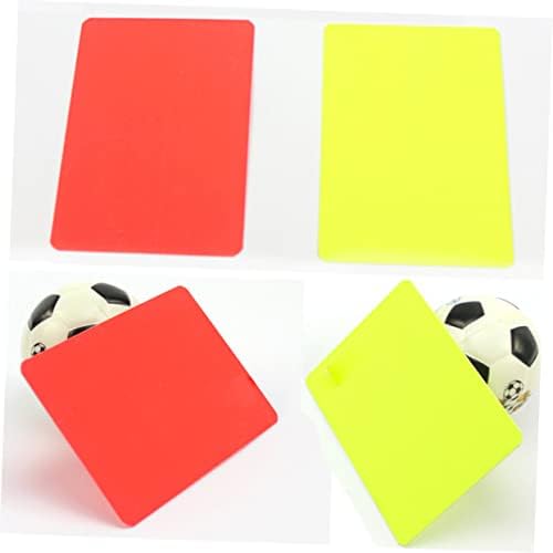 VICASKY SET Set Red Football Whistling Football Burse Yellow Oficiais Cartões de penalidade Cuidados e cartas de demissão