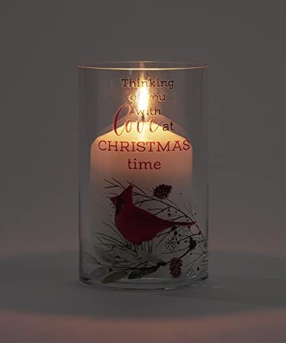 GROSTCHraft 683171 Furacão do cardeal de Natal com sentimentos, grandes, 5,9 polegadas, vidro
