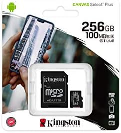 Kingston 256 GB MicrosDXC Canvas Select Plus Classe 10 Memória Flash SDCS2 Memória