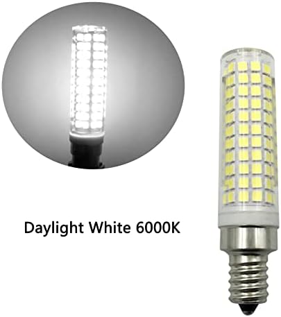 Iluminação LXCOM 15W E12 LED BULBO DE MILHO DIMMÁVEL 136 LEDS 2835 SMD 120 WATT Equivalente 1500lm Daylight White 6000K E12 Candelabra Lâmpada de lâmpadas de vela de lâmpadas para lustres de teto de teto