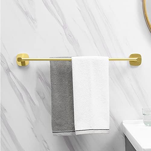 Banheiro de toalha dupla de toalha de ouro escovado, suporte de toalha de mão de 23,6 polegadas, cabide de pano de cozinha,