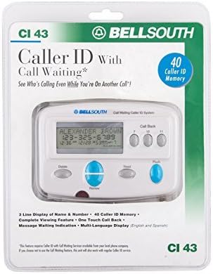 ID do chamador do BellSouth com Call Waiting CI 43