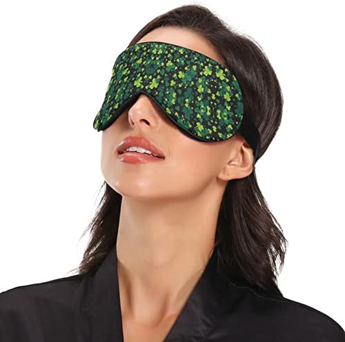Máscara de olho do sono unissex ST-Patricks-Party-Shamrock Night Sleeping Mask para dormir à tampa da sombra do sono