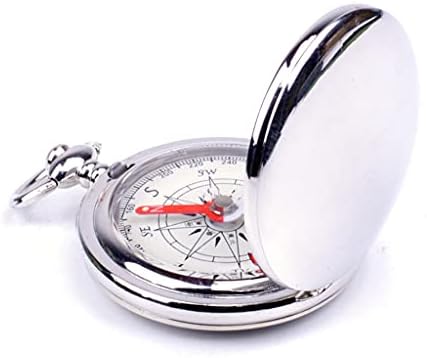 CXDTBH Pocket Watch Flip Compass portátil de navegação bússola luminosa no chaveiro de navegação escuro Chaves de bússola