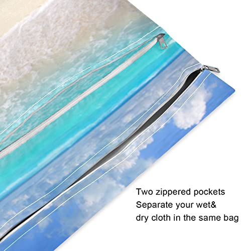 Kigai Saco de bolsa molhado à prova d'água Conjunto de sacos de estrela do verão de praia Sacos secos molhados para fraldas