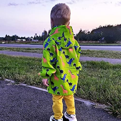 HZXVIC Toddler Boys Capinho de chuva à prova d'água, crianças leves chuva poncho jaqueta de capa de vento fora