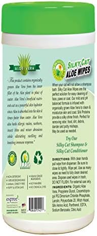 Espree Silky Cat Aloe Limpoes, 50 contagem