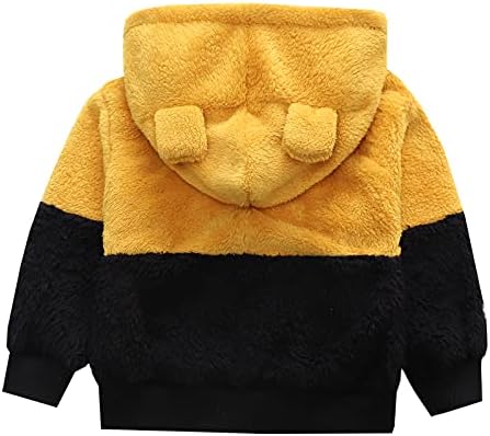 Sweater for Kids Kids, meninos, garotos de lã grossos e com capuz de capuz, com capuz quente e com capuz quente, garoto de