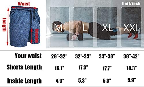 Muscle CMDR Men's Workout Shorts 5 polegadas Insam