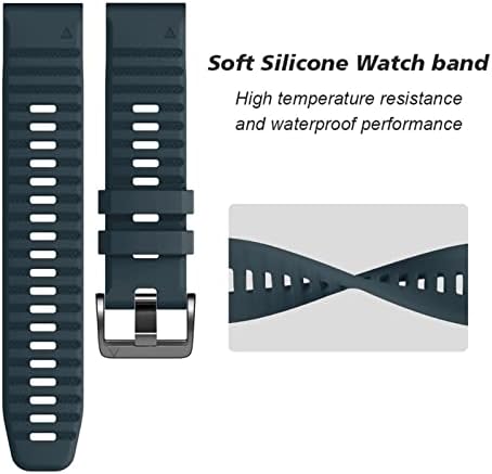 Silicone Redunda Relógio Relógio Strap para Garmin Fenix ​​7x 7 6x Pro Watch EasyFit Wrist Band 26 22mm Strap