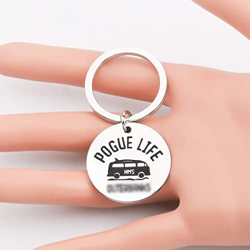 Programa de TV Bleouk Inspirou Gift Pouge Life Life TV Chate Keychain para fãs Fandom