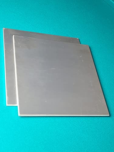 2 pacote 1/8 placa de alumínio de alumínio .125 x 8 x 12 material plano