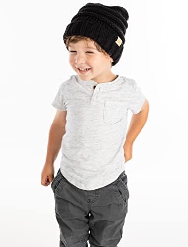 Funky Junque Knit Feanie Hat for Kids Baby Baby tamanho grande de inverno Chapéus de esqui de inverno Cap meninos meninas