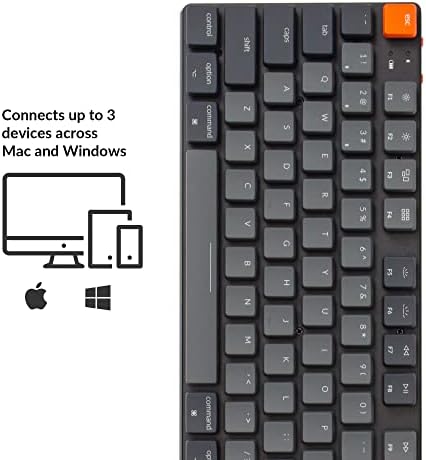 KeyChron K5 SE Hot-Swappable Ultra-Slim Wireless Bluetooth/teclado mecânico USB com fio com interruptor vermelho óptico