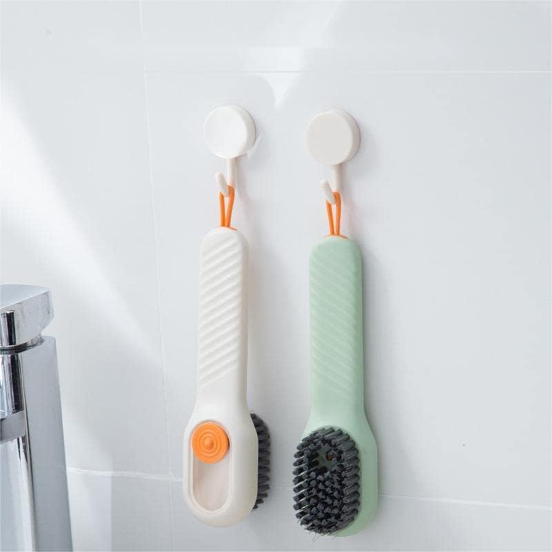 KATSN 2PACK MULTI-FUNÇÃO Limpeza hidráulica escova de limpeza de limpeza escova de lavagem com dispensador de sabão,