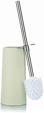 N/A Banheiro de limpeza do banheiro conjunto de pincel de aço inoxidável escova de vaso sanitário de vaso sanitário plástico suporte para casa de limpeza de banheiro de hotel casa ferramenta de limpeza