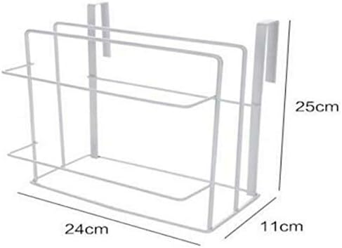 Ganfanren sob o armário da prateleira da cozinha sobre a porta pendurada rack de corte de corte de guarda