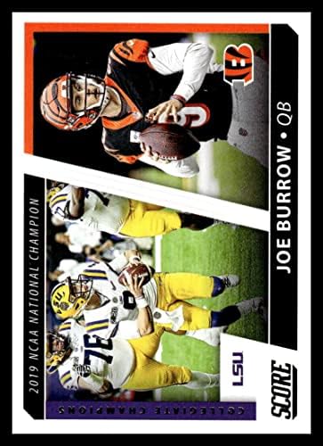 2021 Campeões colegiados 1 Joe Burrow Cincinnati Bengals/LSU Tigers NFL Football Trading Card