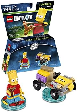 The Simpsons Homer Simpson Level Pack + Bart Simpson + Krusty + Scooby Doo Team Pack - Dimensões LEGO