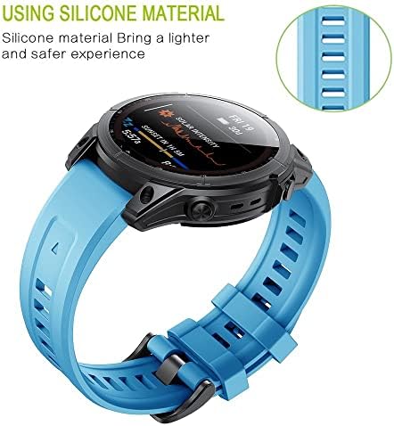 Sawidee 22 tiras de banda de vigas de silicone de 26 mm para Garmin Fenix ​​6x 6 Pro 7x 7 5 5x 3 3HR 945 Pulseira Smartwatch