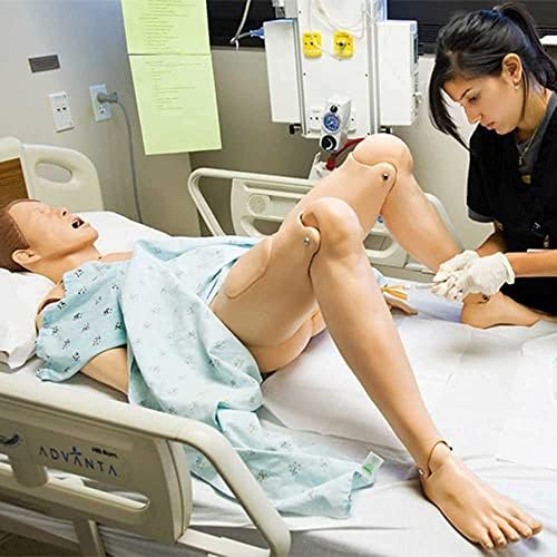 Simulador de atendimento ao paciente foccar com genitália e roupas e módulo de bedsore e módulo de trauma e bolsa de