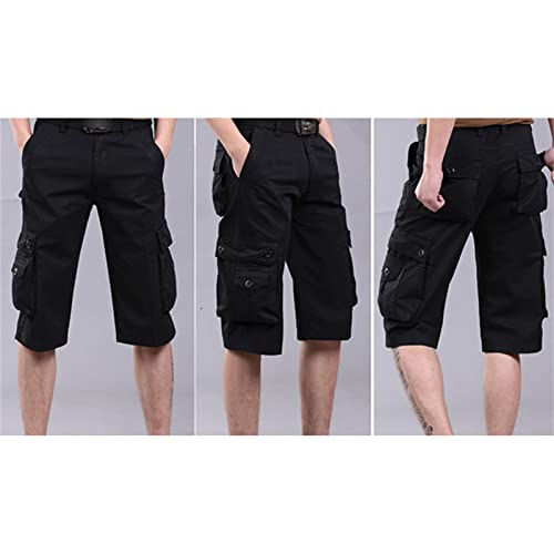 Shorts de carga de carga descontraída masculina Multi bolsos táticos de calças curtas táticas de calça curta casual shorts