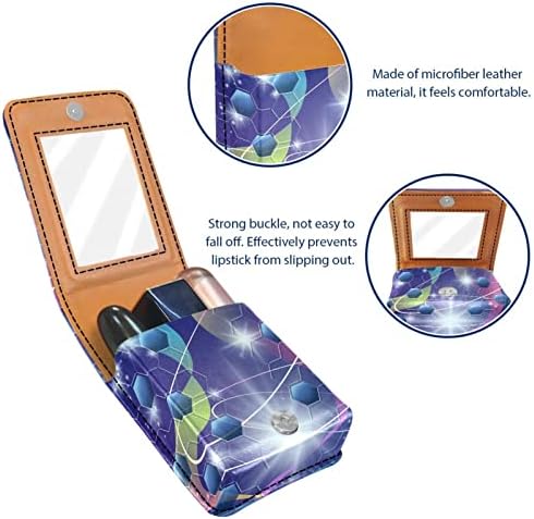 Caixa de batom Oryuekan, bolsa de maquiagem portátil fofa bolsa cosmética, organizador de maquiagem do lipstick, linhas
